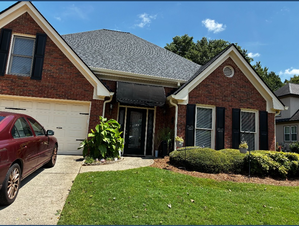 New gutters on a home in Roswell, GA
