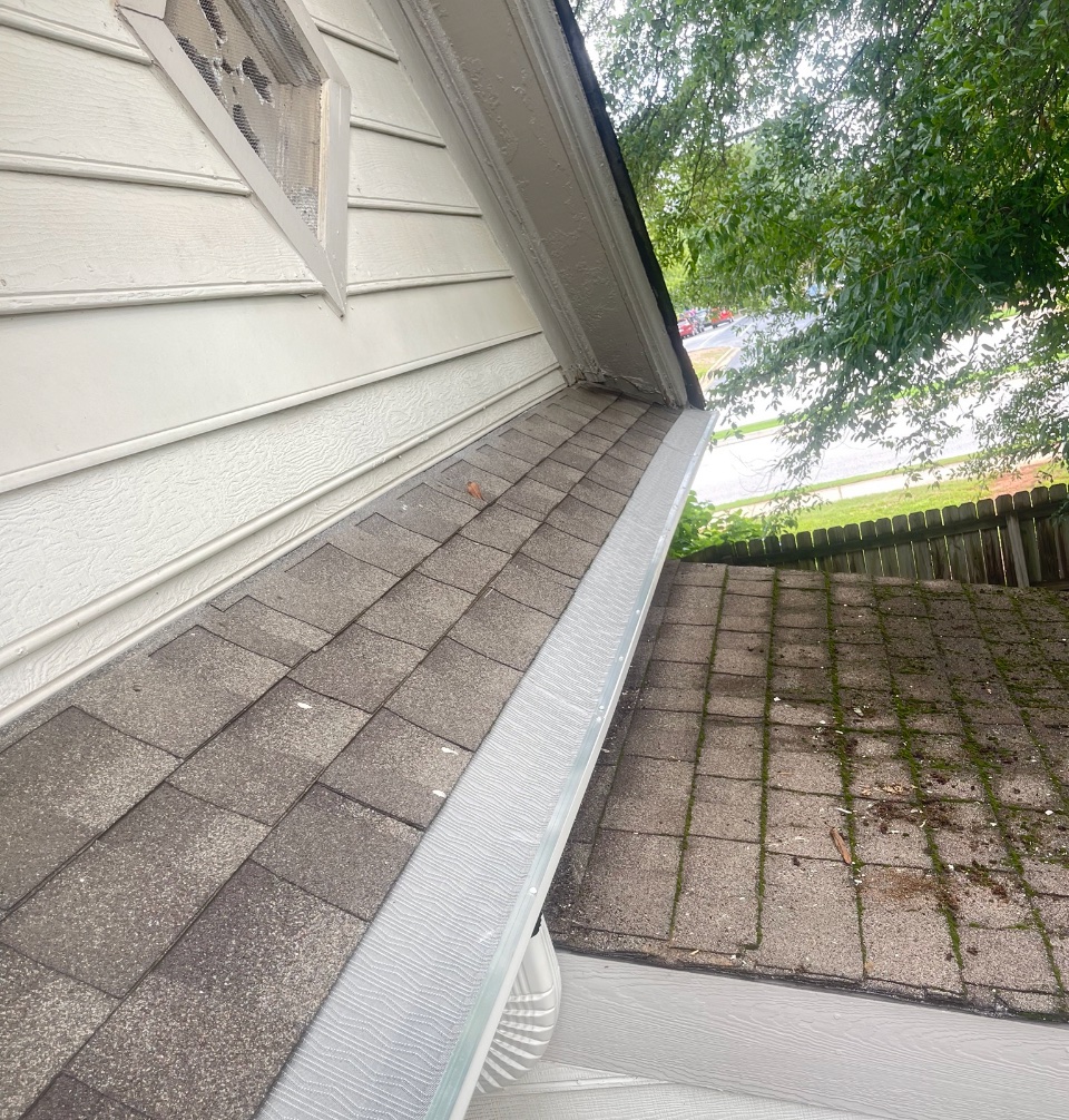 Gutter guards fitted during an installation in Smyrna, GA